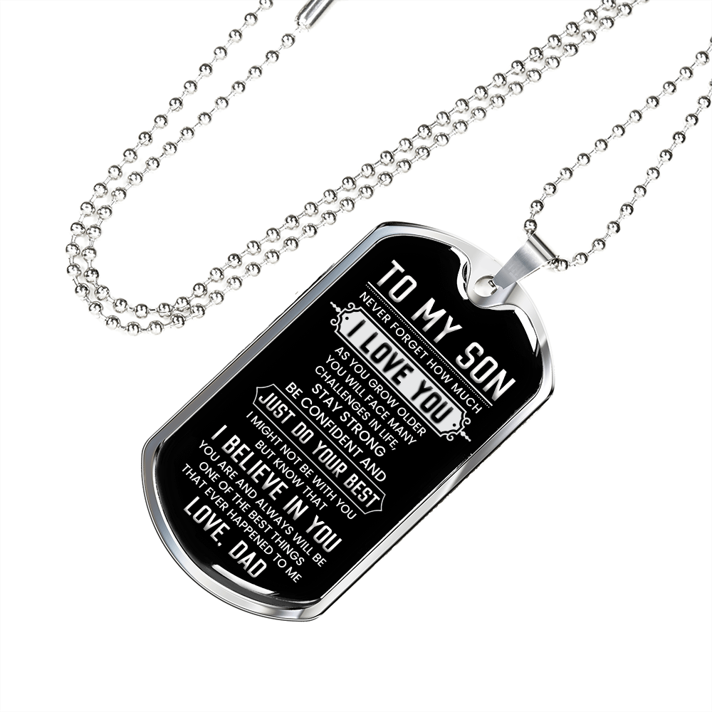 To My Son | I Believe In You | Jewelry | TageUnlimited