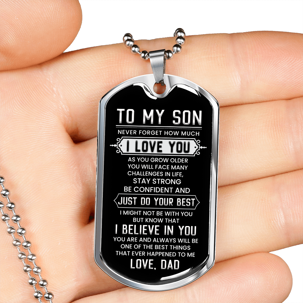 To My Son | I Believe In You | Jewelry | TageUnlimited