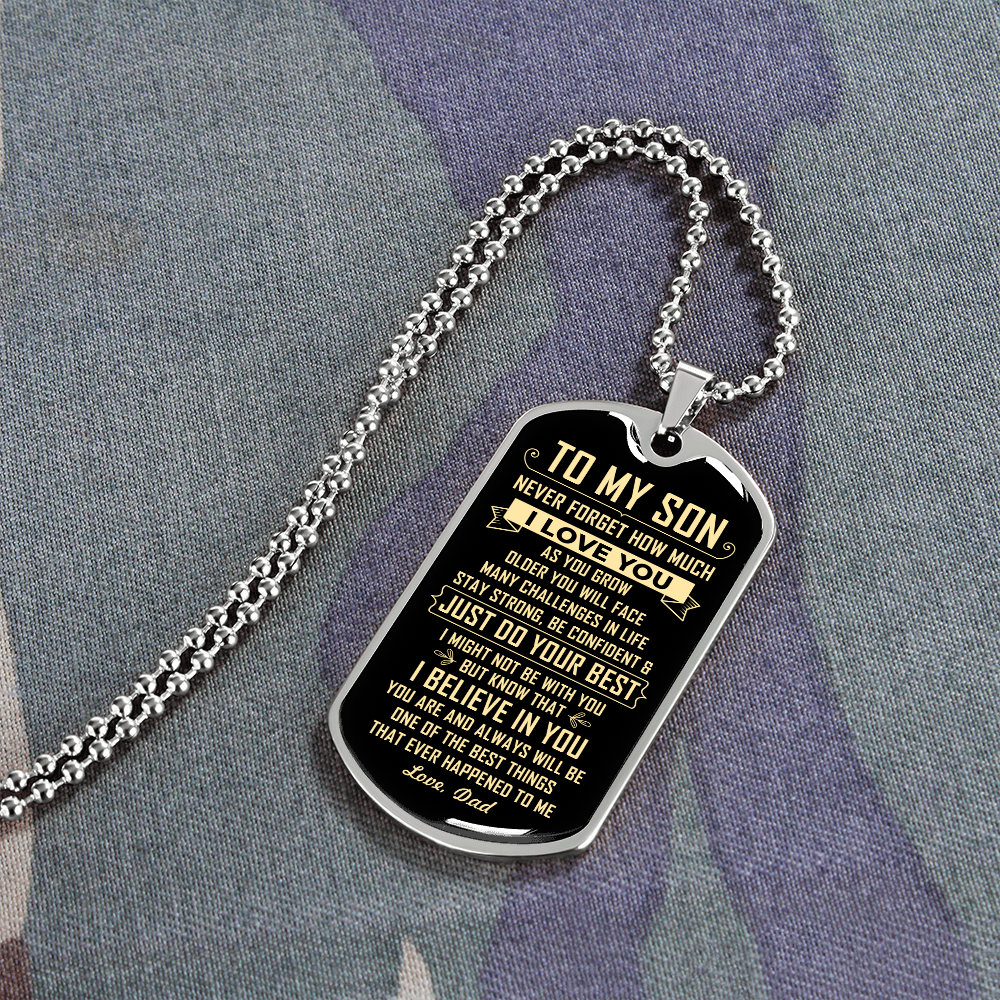 To My Son | Just Do Your Best | Jewelry | A1014T, A1014TG, G007T, G007TG, lx-G007, PROD-1946239, PT-133, TNM-1, USER-43062 | TageUnlimited