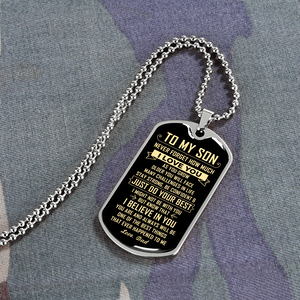To My Son | Just Do Your Best | Jewelry | A1014T, A1014TG, G007T, G007TG, lx-G007, PROD-1946239, PT-133, TNM-1, USER-43062 | TageUnlimited