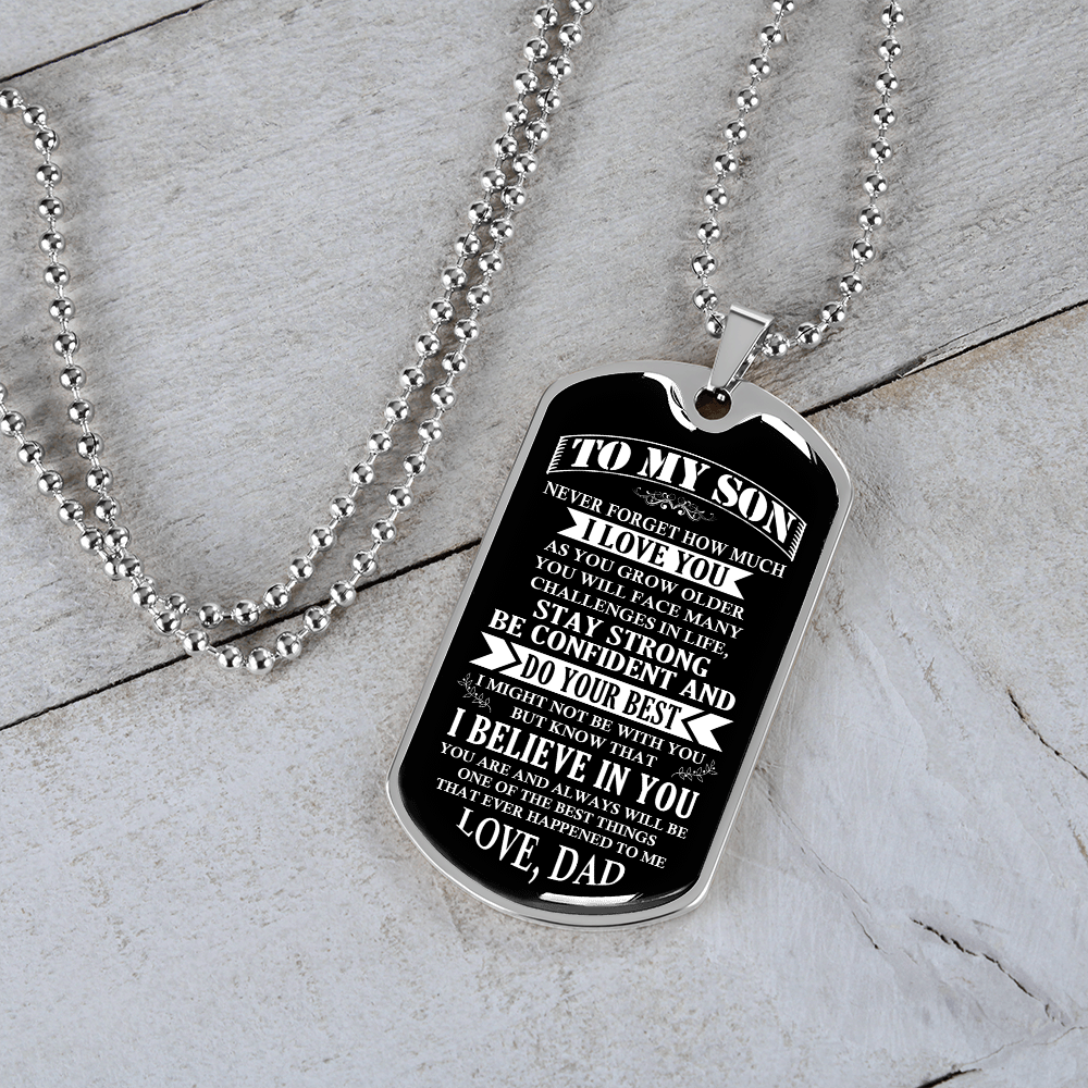 To My Son | Stay Strong Be Confident | Jewelry | TageUnlimited