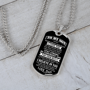 To My Son | Stay Strong Be Confident | Jewelry | TageUnlimited