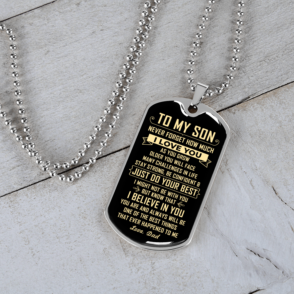 To My Son | Just Do Your Best | Jewelry | A1014T, A1014TG, G007T, G007TG, lx-G007, PROD-1946239, PT-133, TNM-1, USER-43062 | TageUnlimited