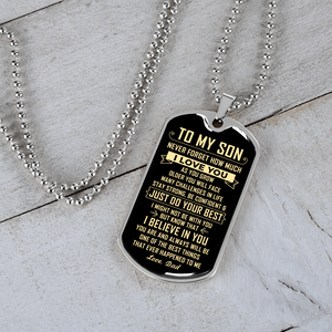 To My Son | Just Do Your Best | Jewelry | A1014T, A1014TG, G007T, G007TG, lx-G007, PROD-1946239, PT-133, TNM-1, USER-43062 | TageUnlimited