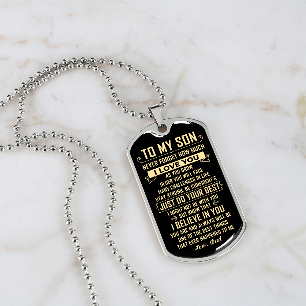 To My Son | Just Do Your Best | Jewelry | A1014T, A1014TG, G007T, G007TG, lx-G007, PROD-1946239, PT-133, TNM-1, USER-43062 | TageUnlimited