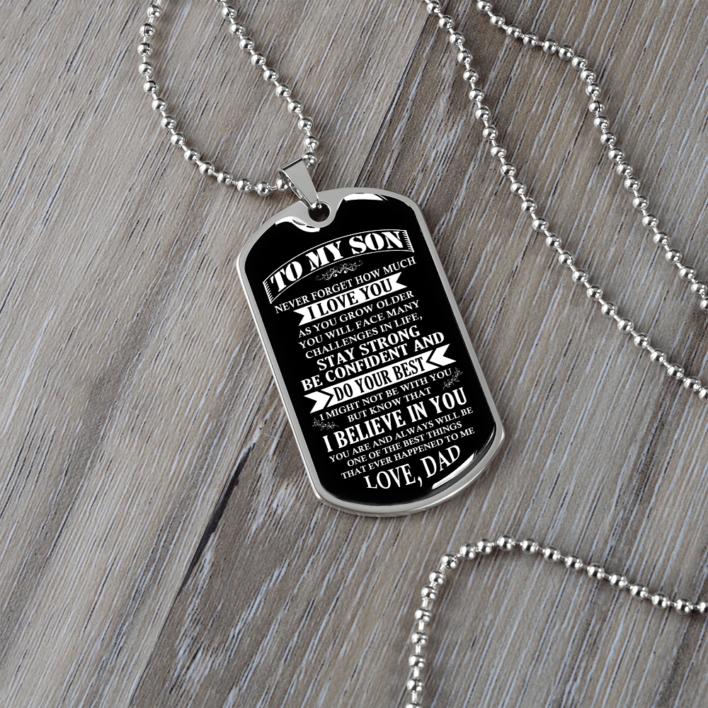 To My Son | Stay Strong Be Confident | Jewelry | TageUnlimited