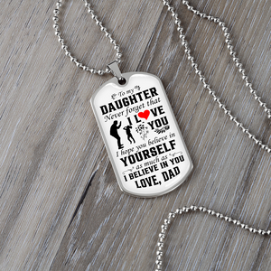 To My Daughter | Never Forget That I Love You ❤️ | Jewelry | A1014T, A1014TG, G007T, G007TG, lx-G007, PROD-1942846, PT-133, TNM-1, USER-43062 | TageUnlimited