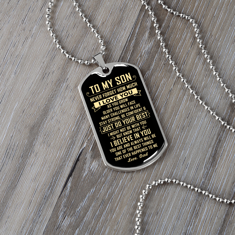 To My Son | Just Do Your Best | Jewelry | A1014T, A1014TG, G007T, G007TG, lx-G007, PROD-1946239, PT-133, TNM-1, USER-43062 | TageUnlimited