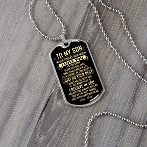 To My Son | Just Do Your Best | Jewelry | A1014T, A1014TG, G007T, G007TG, lx-G007, PROD-1946239, PT-133, TNM-1, USER-43062 | TageUnlimited