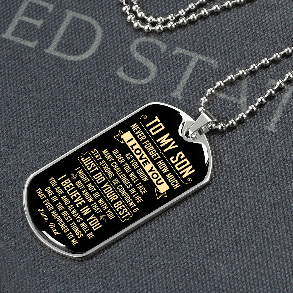 To My Son | Just Do Your Best | Jewelry | A1014T, A1014TG, G007T, G007TG, lx-G007, PROD-1946239, PT-133, TNM-1, USER-43062 | TageUnlimited