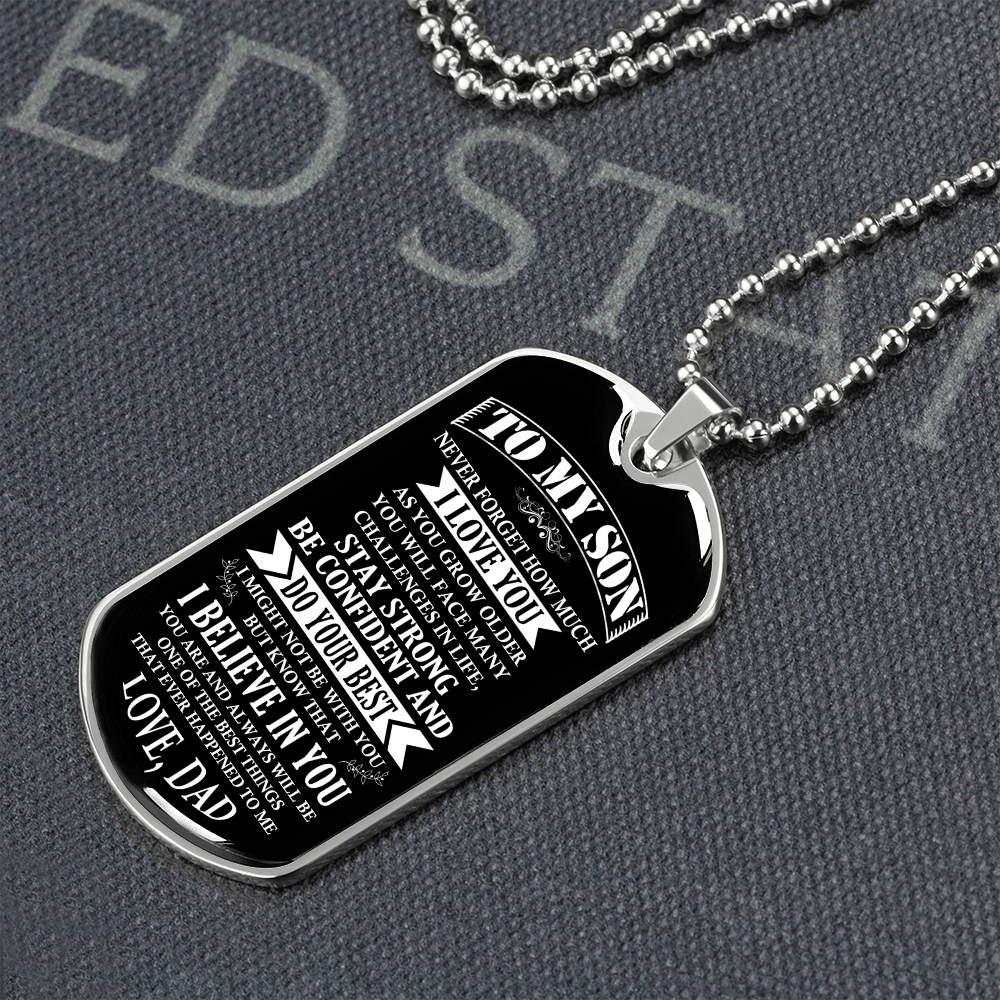 To My Son | Stay Strong Be Confident | Jewelry | TageUnlimited