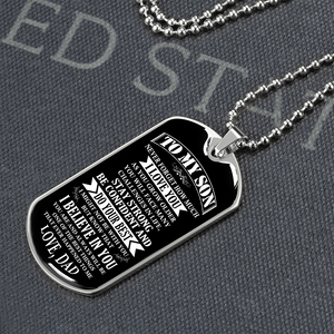 To My Son | Stay Strong Be Confident | Jewelry | TageUnlimited