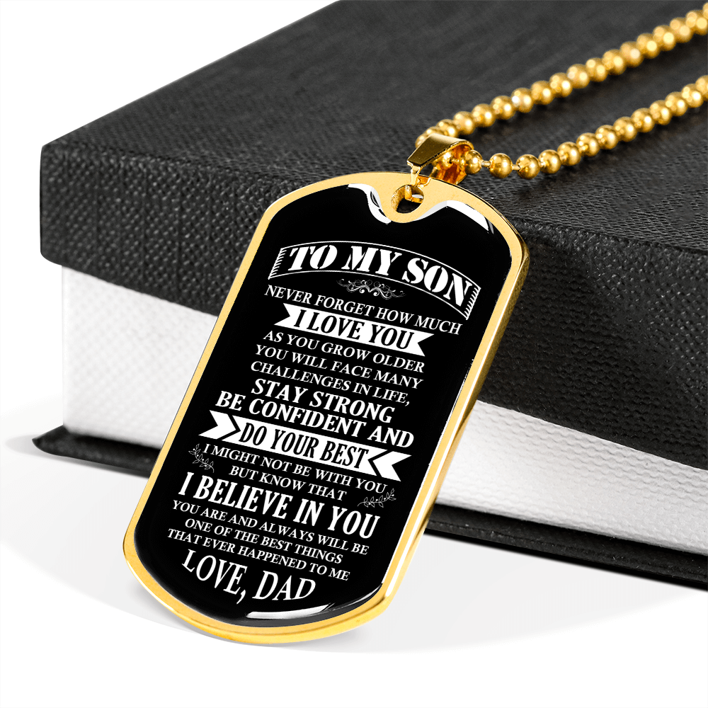 To My Son | Stay Strong Be Confident | Jewelry | TageUnlimited