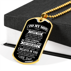 To My Son | Stay Strong Be Confident | Jewelry | TageUnlimited