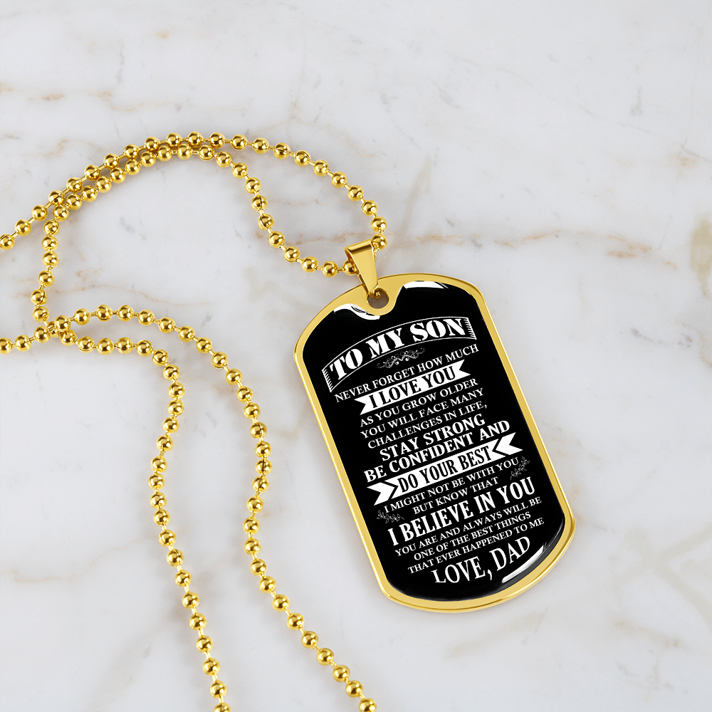To My Son | Stay Strong Be Confident | Jewelry | TageUnlimited