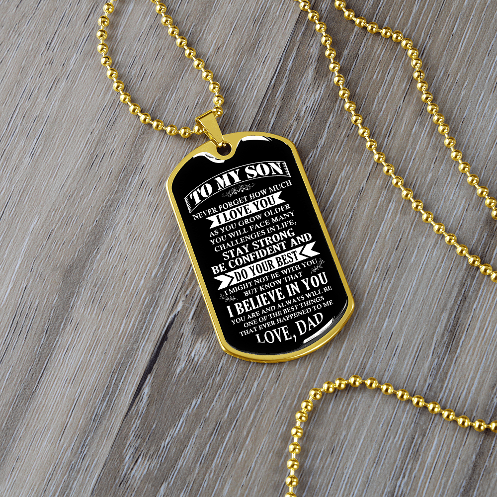 To My Son | Stay Strong Be Confident | Jewelry | TageUnlimited