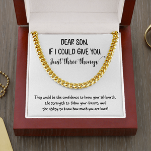 Dear Son | You Are Loved 💙❤️ | Jewelry | C30184T, C30184TG, lx-C30184, PB23-WOOD, PROD-1834891, PT-1772, USER-43062 | TageUnlimited