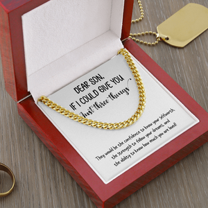 Dear Son | You Are Loved 💙❤️ | Jewelry | C30184T, C30184TG, lx-C30184, PB23-WOOD, PROD-1834891, PT-1772, USER-43062 | TageUnlimited