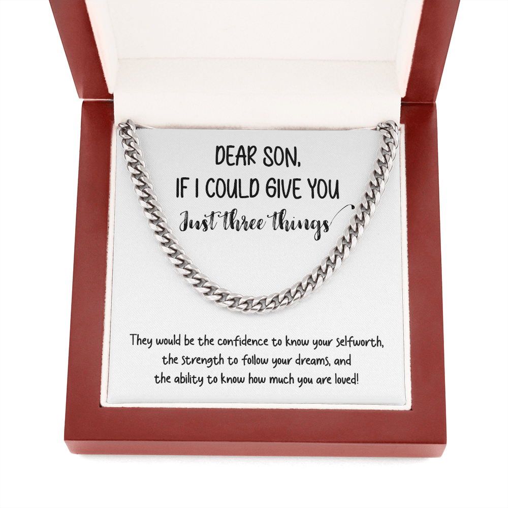 Dear Son | You Are Loved 💙❤️ | Jewelry | C30184T, C30184TG, lx-C30184, PB23-WOOD, PROD-1834891, PT-1772, USER-43062 | TageUnlimited