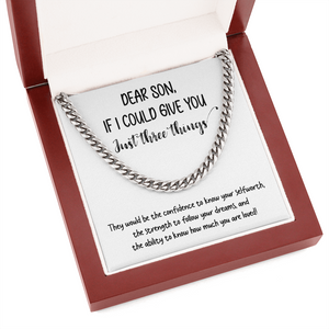 Dear Son | You Are Loved 💙❤️ | Jewelry | C30184T, C30184TG, lx-C30184, PB23-WOOD, PROD-1834891, PT-1772, USER-43062 | TageUnlimited