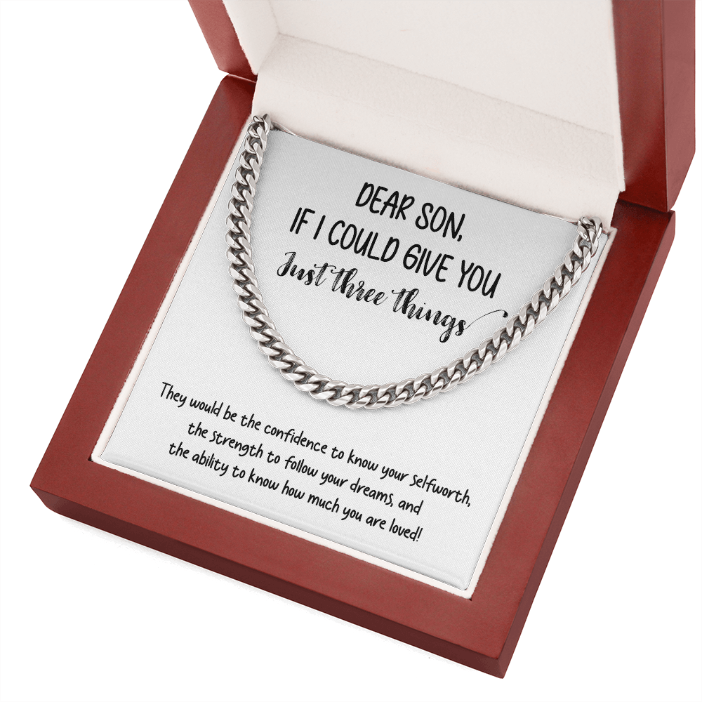 Dear Son | You Are Loved 💙❤️ | Jewelry | C30184T, C30184TG, lx-C30184, PB23-WOOD, PROD-1834891, PT-1772, USER-43062 | TageUnlimited