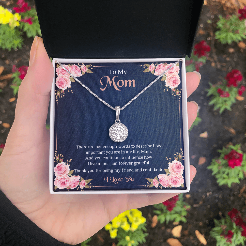 To My Mom | I Am Forever Grateful | Jewelry | C30187TR, lx-C30187, PB23-WOOD, PROD-2004904, PT-2646, TNM-1, USER-43062 | TageUnlimited