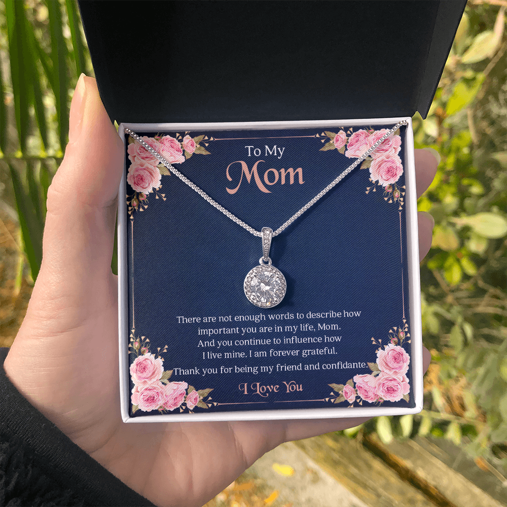 To My Mom | I Am Forever Grateful | Jewelry | C30187TR, lx-C30187, PB23-WOOD, PROD-2004904, PT-2646, TNM-1, USER-43062 | TageUnlimited