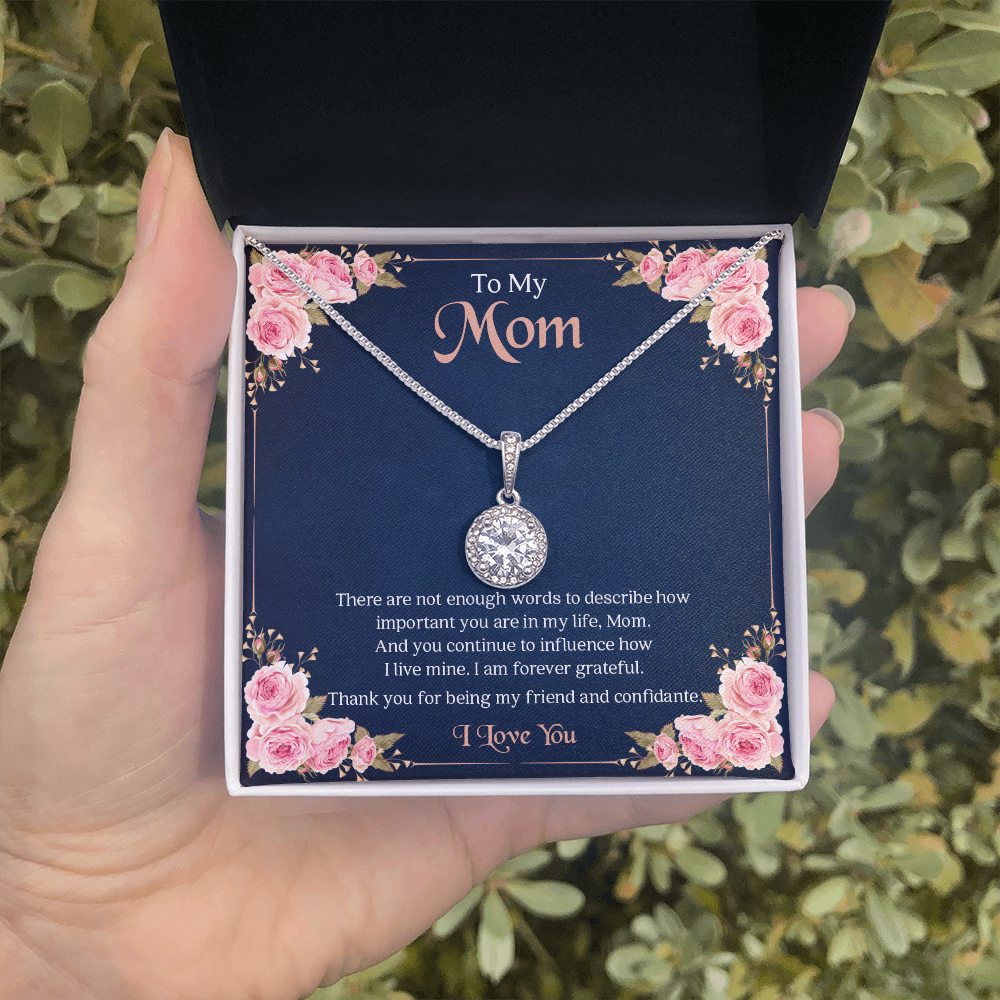 To My Mom | I Am Forever Grateful | Jewelry | C30187TR, lx-C30187, PB23-WOOD, PROD-2004904, PT-2646, TNM-1, USER-43062 | TageUnlimited
