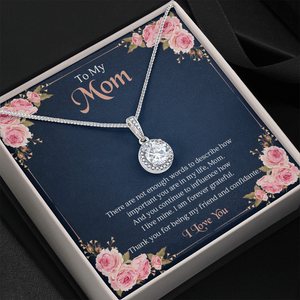 To My Mom | I Am Forever Grateful | Jewelry | C30187TR, lx-C30187, PB23-WOOD, PROD-2004904, PT-2646, TNM-1, USER-43062 | TageUnlimited