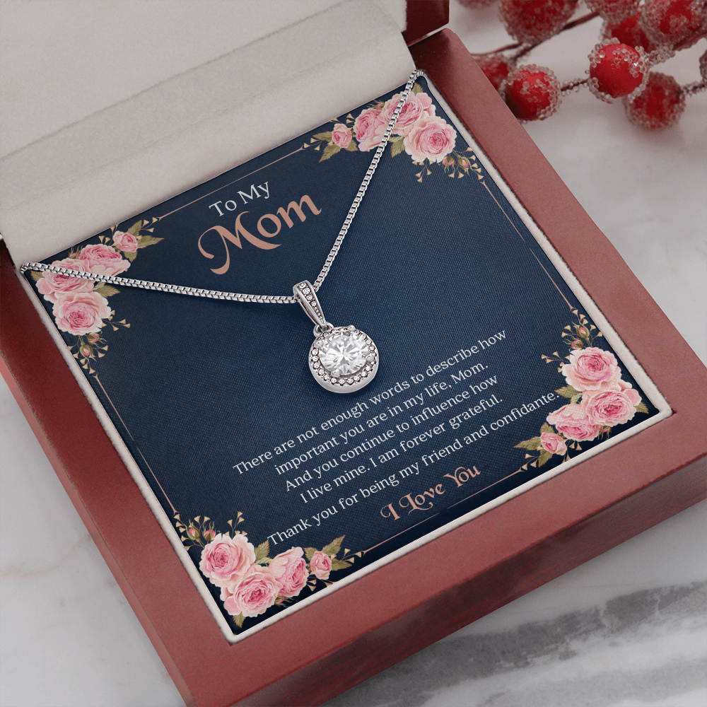To My Mom | I Am Forever Grateful | Jewelry | C30187TR, lx-C30187, PB23-WOOD, PROD-2004904, PT-2646, TNM-1, USER-43062 | TageUnlimited