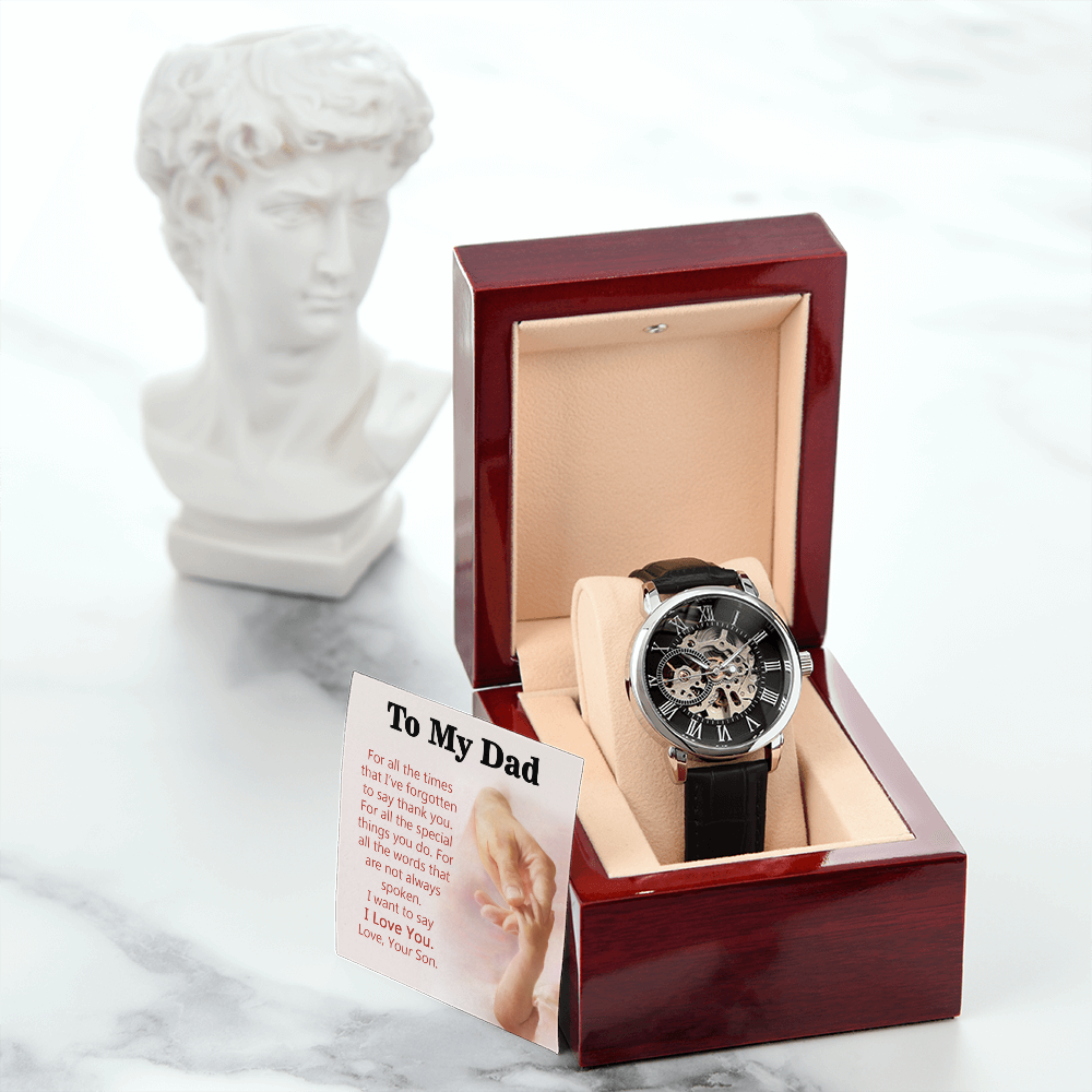 To My Dad Gift Watch | For All The Special Things You Do | Father's Day Gift | Jewelry | PB24-WOOD, PROD-2245490, PT-4320, USER-43062, W30044 | TageUnlimited