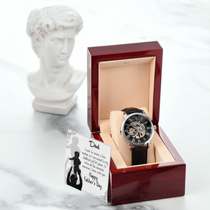 To My Dad Gift Watch | I Want To Invent A Time Machine | Father's Day Gift | Jewelry | PB24-WOOD, PROD-2245533, PT-4320, USER-43062, W30044 | TageUnlimited