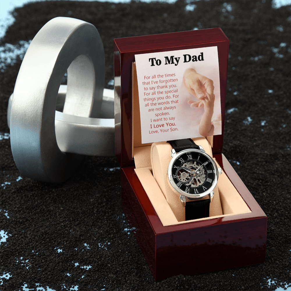 To My Dad Gift Watch | For All The Special Things You Do | Father's Day Gift | Jewelry | PB24-WOOD, PROD-2245490, PT-4320, USER-43062, W30044 | TageUnlimited