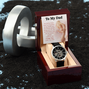 To My Dad Gift Watch | For All The Special Things You Do | Father's Day Gift | Jewelry | PB24-WOOD, PROD-2245490, PT-4320, USER-43062, W30044 | TageUnlimited