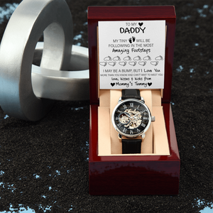 To My Daddy Gift Watch | I May Be A Bump | Father's Day Gift | Jewelry | PB24-WOOD, PROD-2228696, PT-4320, USER-43062, W30044 | TageUnlimited