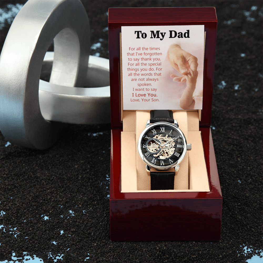 To My Dad Gift Watch | For All The Special Things You Do | Father's Day Gift | Jewelry | PB24-WOOD, PROD-2245490, PT-4320, USER-43062, W30044 | TageUnlimited