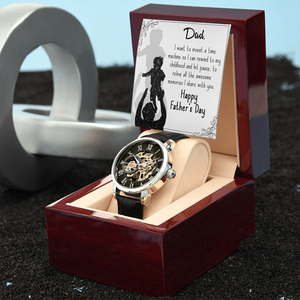 To My Dad Gift Watch | I Want To Invent A Time Machine | Father's Day Gift | Jewelry | PB24-WOOD, PROD-2245533, PT-4320, USER-43062, W30044 | TageUnlimited