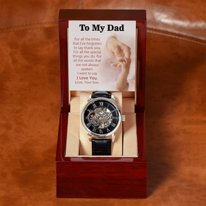 To My Dad Gift Watch | For All The Special Things You Do | Father's Day Gift | Jewelry | PB24-WOOD, PROD-2245490, PT-4320, USER-43062, W30044 | TageUnlimited