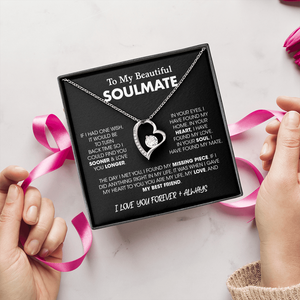 To My Beautiful Soulmate| If I Had One Wish | Jewelry | C30025TG, C30025TR, lx-C30025, PB23-WOOD, PROD-2164683, PT-781, TNM-1, USER-43062 | TageUnlimited
