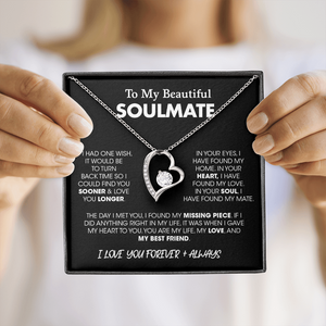 To My Beautiful Soulmate| If I Had One Wish | Jewelry | C30025TG, C30025TR, lx-C30025, PB23-WOOD, PROD-2164683, PT-781, TNM-1, USER-43062 | TageUnlimited