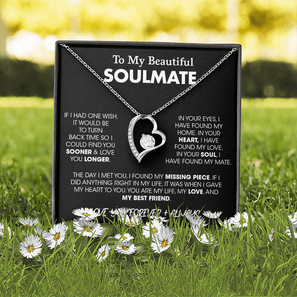 To My Beautiful Soulmate| If I Had One Wish | Jewelry | C30025TG, C30025TR, lx-C30025, PB23-WOOD, PROD-2164683, PT-781, TNM-1, USER-43062 | TageUnlimited