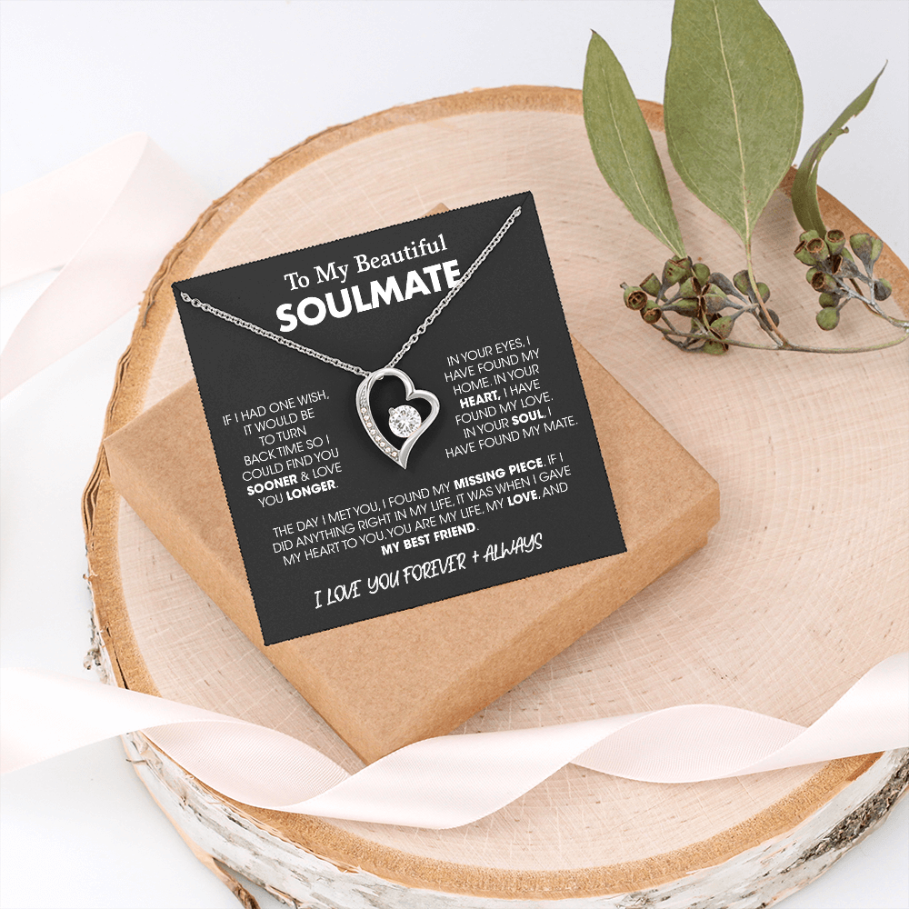 To My Beautiful Soulmate| If I Had One Wish | Jewelry | C30025TG, C30025TR, lx-C30025, PB23-WOOD, PROD-2164683, PT-781, TNM-1, USER-43062 | TageUnlimited