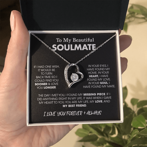 To My Beautiful Soulmate| If I Had One Wish | Jewelry | C30025TG, C30025TR, lx-C30025, PB23-WOOD, PROD-2164683, PT-781, TNM-1, USER-43062 | TageUnlimited