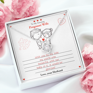 My Amazing Pregnant Wife | With You by My Side 💖💝(Love Knot Necklace) | Jewelry | C30011TG, C30011TR, lx-C30011, PB23-WOOD, PROD-1859619, PT-922, TNM-1, USER-43062 | TageUnlimited