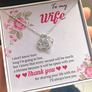 To My Wife | Thank You For Sharing Your Life With Me 🌹💎 | Jewelry | C30011TG, C30011TR, lx-C30011, PB23-WOOD, PROD-1879288, PT-922, TNM-1, USER-43062 | TageUnlimited