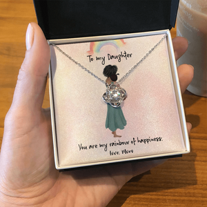 To My Daughter | My Rainbow Of Happiness 🌈✨ | Jewelry | C30011TG, C30011TR, lx-C30011, PB23-WOOD, PROD-1859892, PT-922, TNM-1, USER-43062 | TageUnlimited