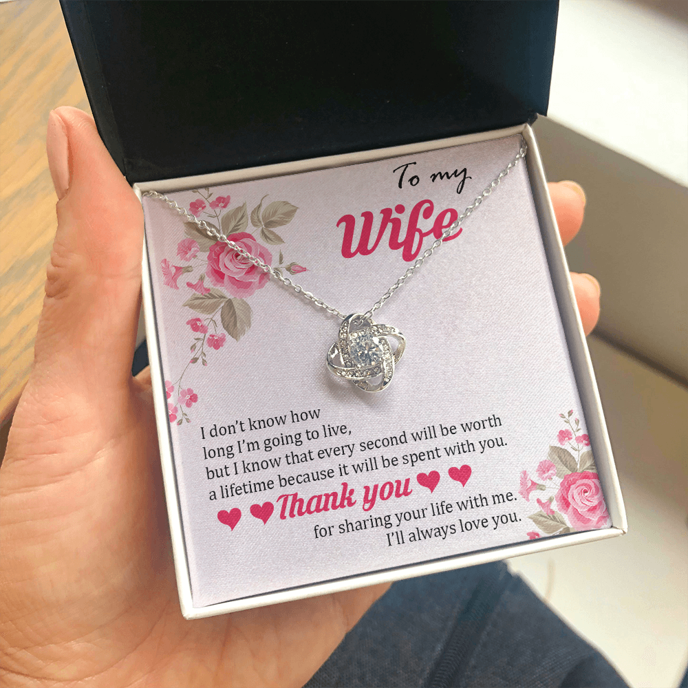 To My Wife | Thank You For Sharing Your Life With Me 🌹💎 | Jewelry | C30011TG, C30011TR, lx-C30011, PB23-WOOD, PROD-1879288, PT-922, TNM-1, USER-43062 | TageUnlimited