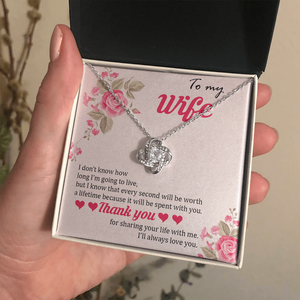 To My Wife | Thank You For Sharing Your Life With Me 🌹💎 | Jewelry | C30011TG, C30011TR, lx-C30011, PB23-WOOD, PROD-1879288, PT-922, TNM-1, USER-43062 | TageUnlimited