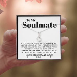 To My Soulmate | Never Forget | Jewelry | C30084TG, C30084TR, lx-C30084, PB23-WOOD, PROD-2079015, PT-930, TNM-1, USER-43062 | TageUnlimited