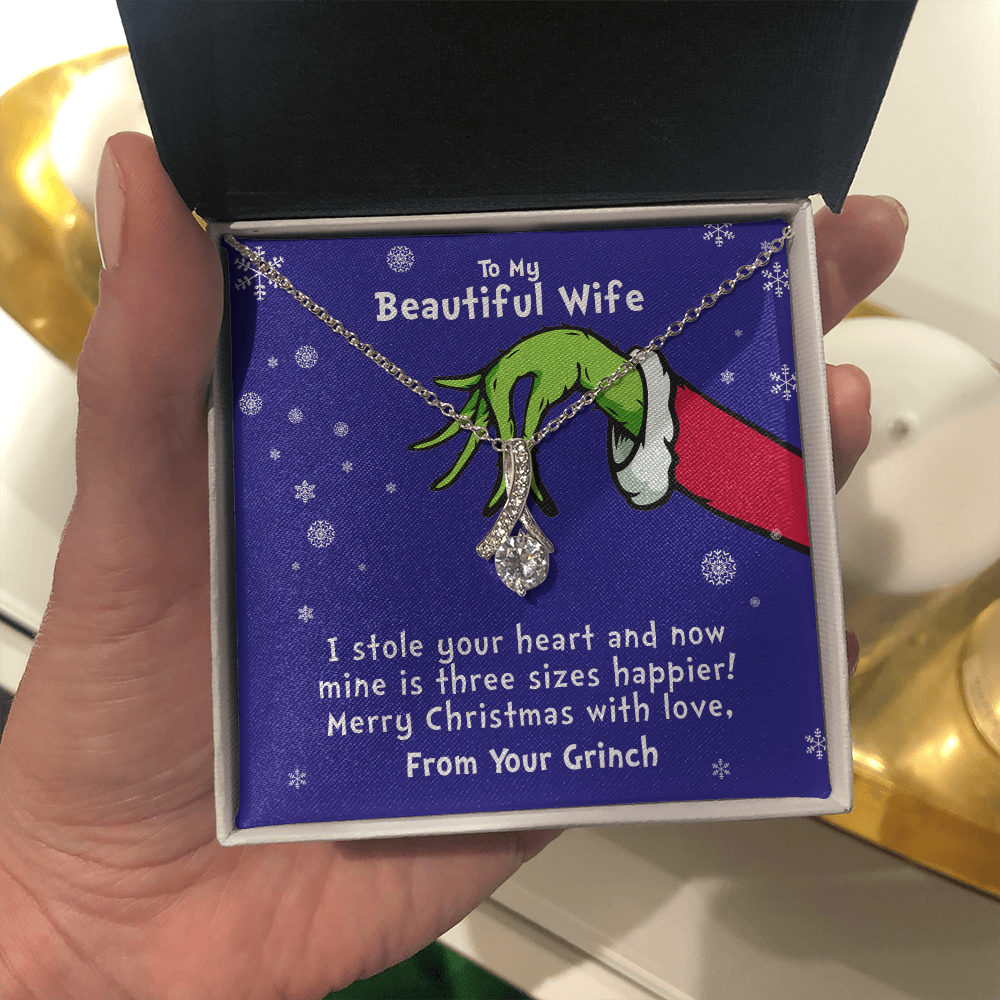 To My Beautiful Wife | Merry Christmas 💖💓 | Jewelry | C30084TG, C30084TR, lx-C30084, PB23-WOOD, PROD-1572581, PT-930, TNM-1, USER-43062, WARRANTY-UPSELL | TageUnlimited